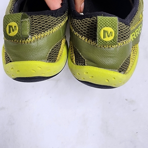 MERRELL Men’s Barefoot Rapid Glove Laceless Moss/Lime 8 - Picture 5 of 9